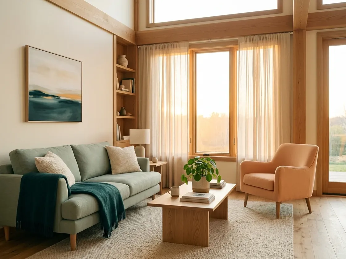 The warm, light-filled interior of the Brightside center in Arcadia.
