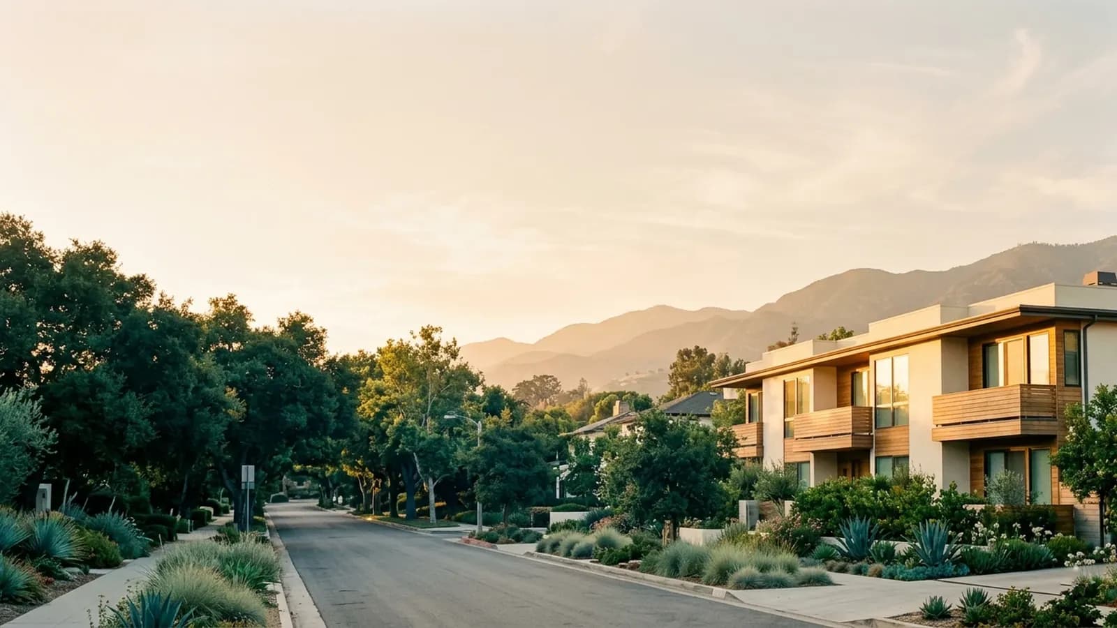 Warm morning light over the Arcadia and San Gabriel Valley setting.